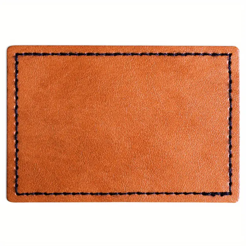 Blank Leather Hat Patches For Men Laserable Brown Faux - Temu