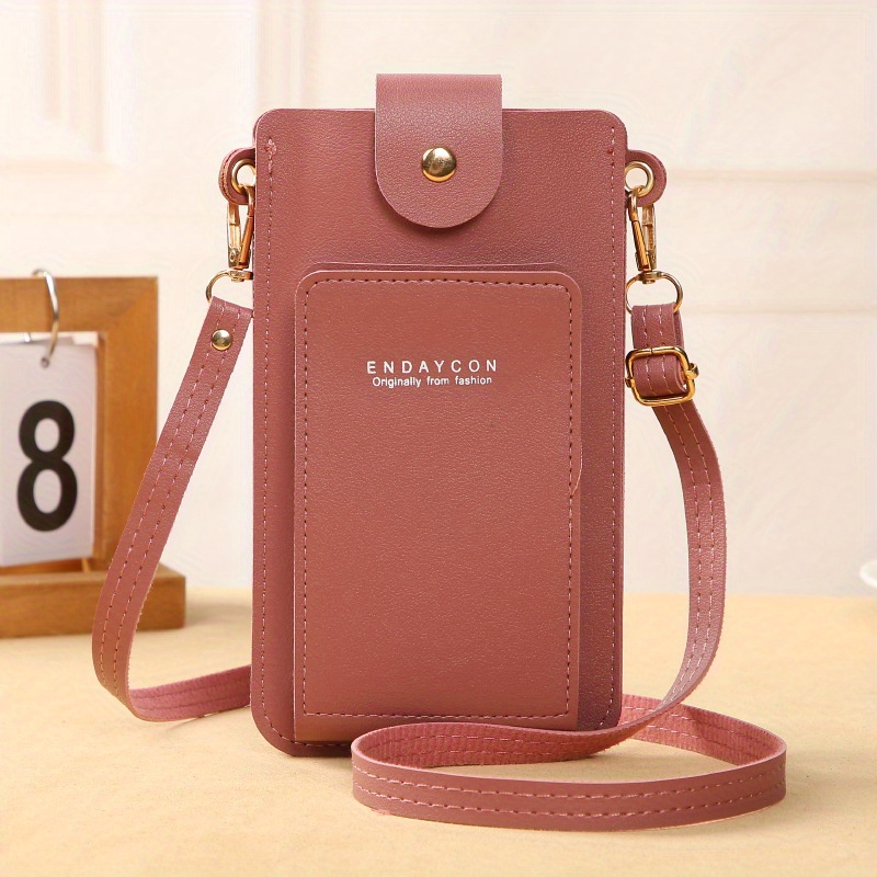 Fashion Phone Shoulder Bag Women PU Leather Messenger Bag Case For iPhone  Samsung Ladies Design Card Holder Mini Handbags Female