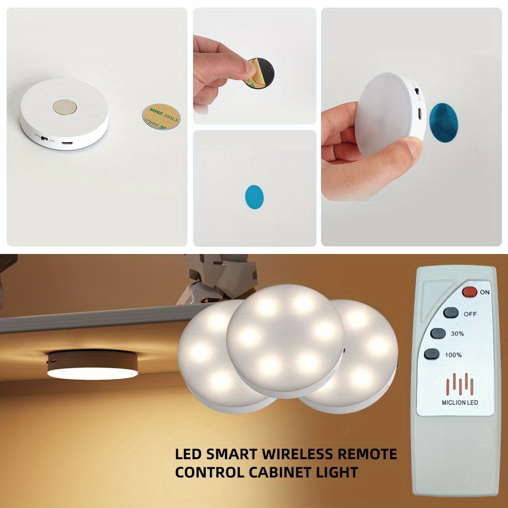 Smart Wireless Remote Control Night Light Mini Led Lighting Temu