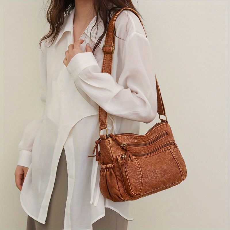 Mini Fashion Crossbody Bag, Retro Elegant Pu Leather Square Shoulder Bag,  Women's Trendy Versatile Handbag & Purse - Temu Belgium