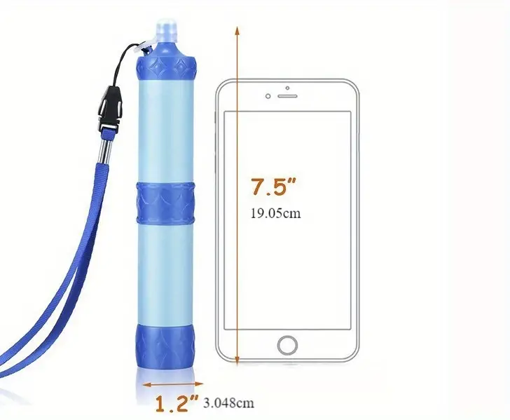 Water Purification Straw For Outdoor Camping Survival Emergency Portable Water Filter Straw details 2