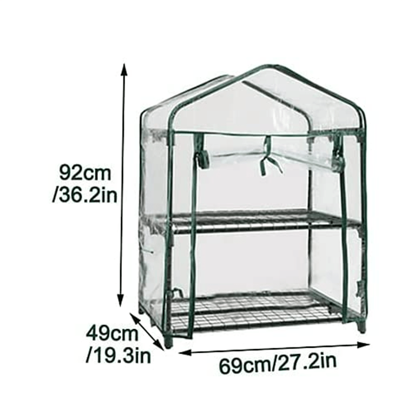 菜園ハウス 小型ビニールハウス PE 温室用の窓ガーデン温室冬保温棚トンネル温室用マイラー植物 - 1