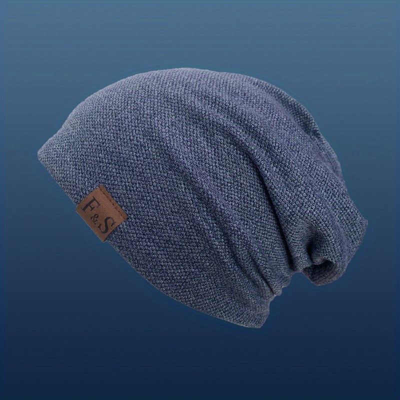 Image of Hat Lady Spring Autumn Pile Cap Large Head Autumn And Winter Headscarf Hat