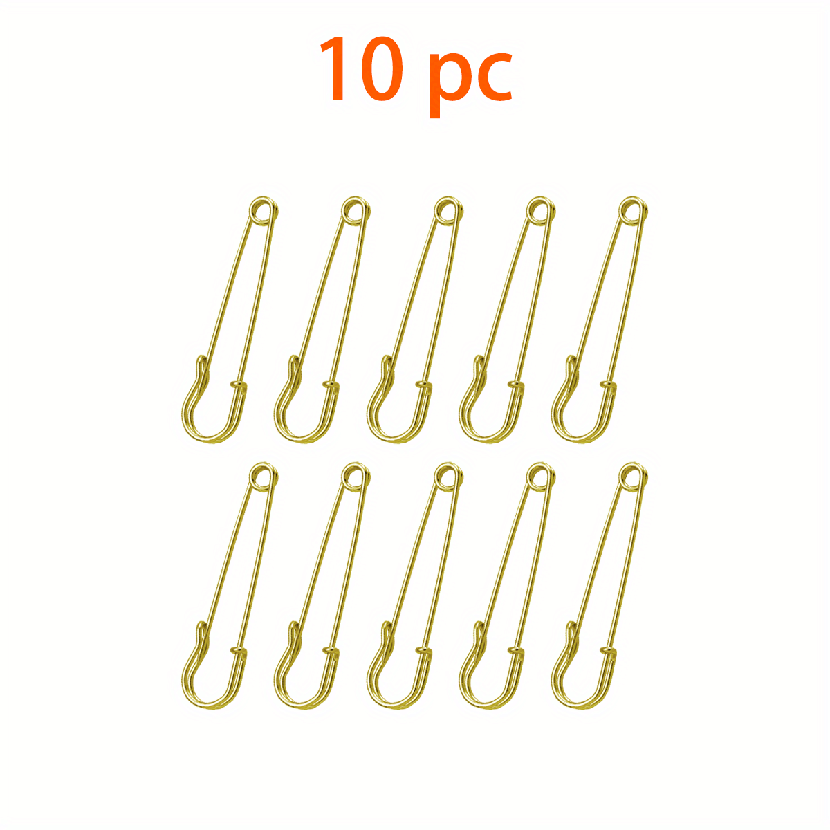 10PCS of 5 Inch Large Safety Pins for Clothes Big Safety Pins