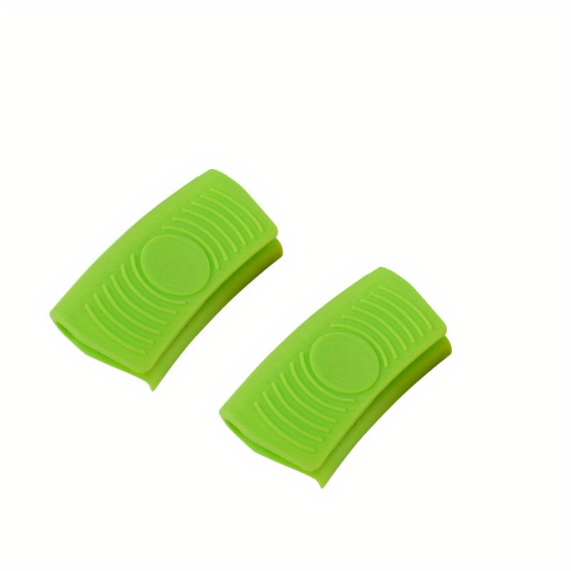 2PCS Silicone Anti-Scald Pot Handle Cover Non-Slip Pot Ear Clip Sleeves