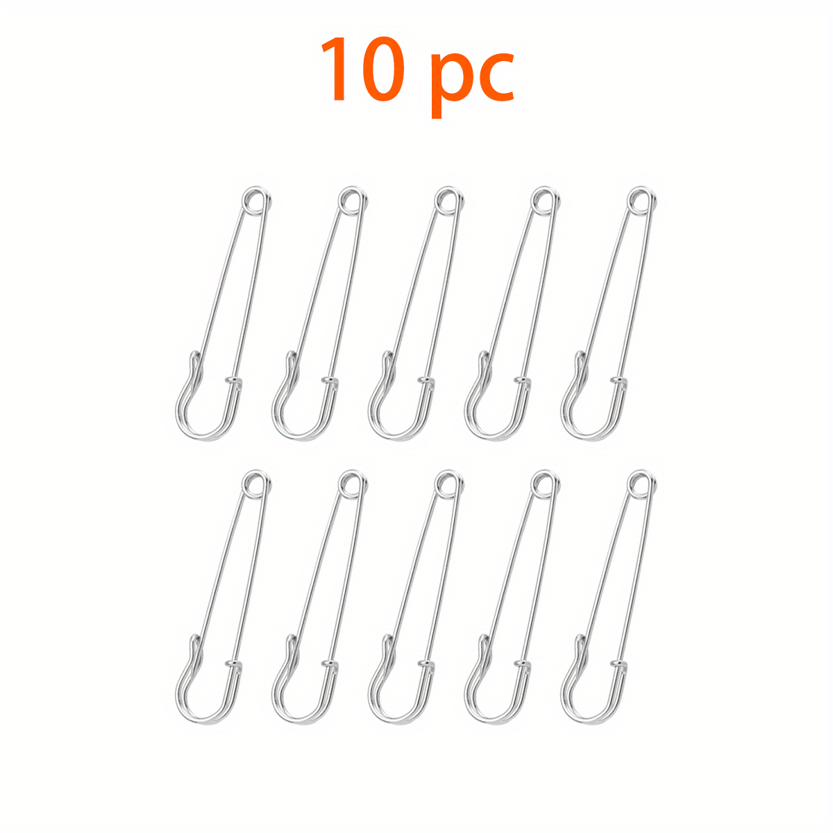 12pcs Large Heavy Duty Stainless Steel Big Jumbo Safety Pin Blanket Crafting