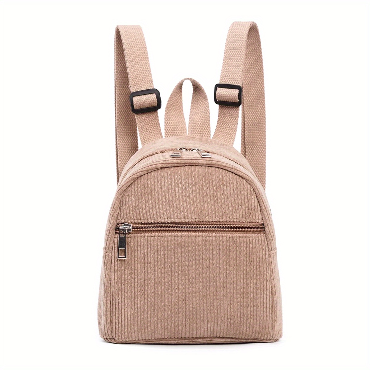 Kids Mini Corduroy Solid Backpack Schoolbag