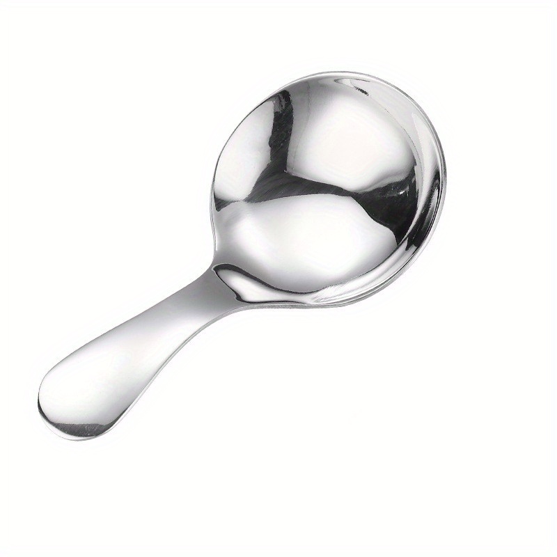 3 Pcs Stainless Steel Mini Teaspoon Short Handle Small Salt Scoop