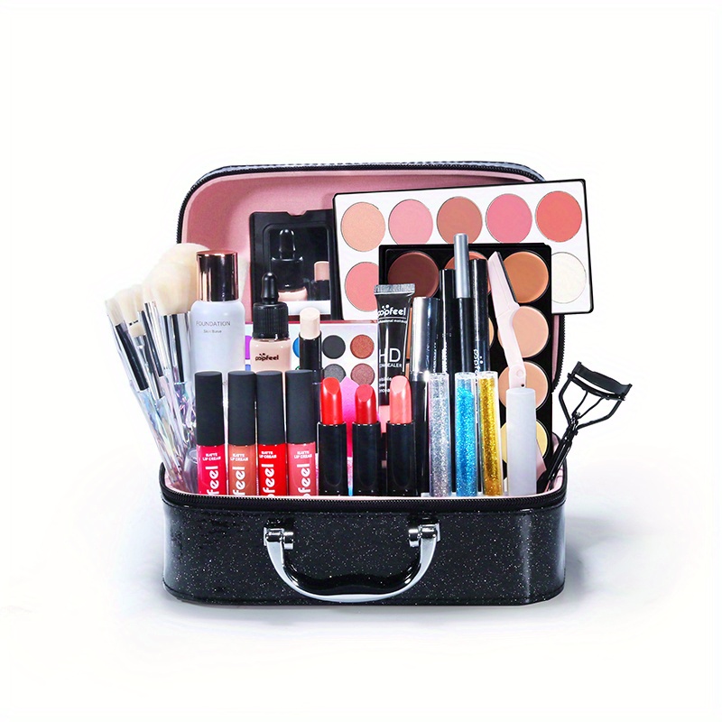 Caja creativa con candado, caja de almacenamiento colorida, bloqueo de  contraseña, multifuncional, maquillaje profesional, bolsas de cosméticos