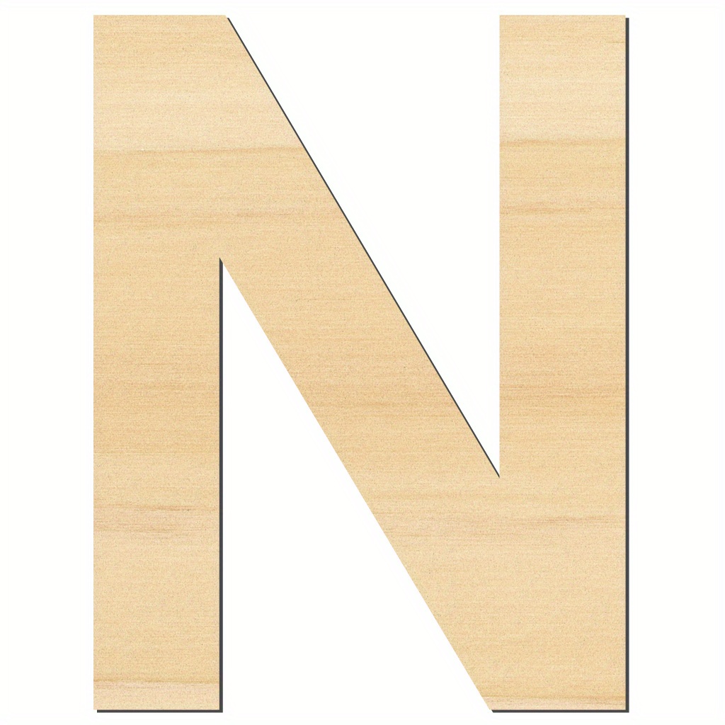 X100 Letras de madera sin terminar, mix, letras pequeñas, letras