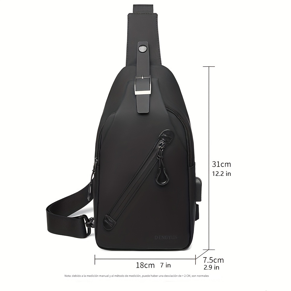 Bandolera Para Hombre Mochila Viaje Cartera Bolso de Hombro Antirrobo