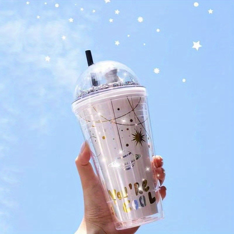 Cute Tumbler With Dome Lid And Straw, Double Walled Plastic Water Bottle,  All You Need Is Love Kawaii Water Cups, Summer Winter Drinkware, Travel  Accessories - Temu United Arab Emirates