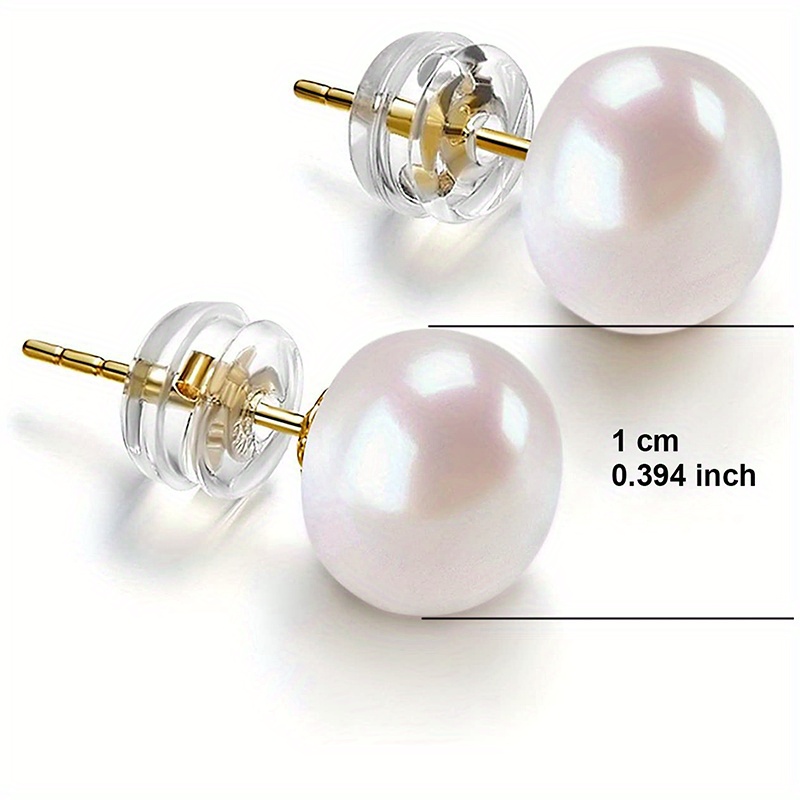 E-shop 1 Paar schlichte goldene Ohrstecker für Damen, für den , lässig, minimalistischer Schmuck, Geschenk