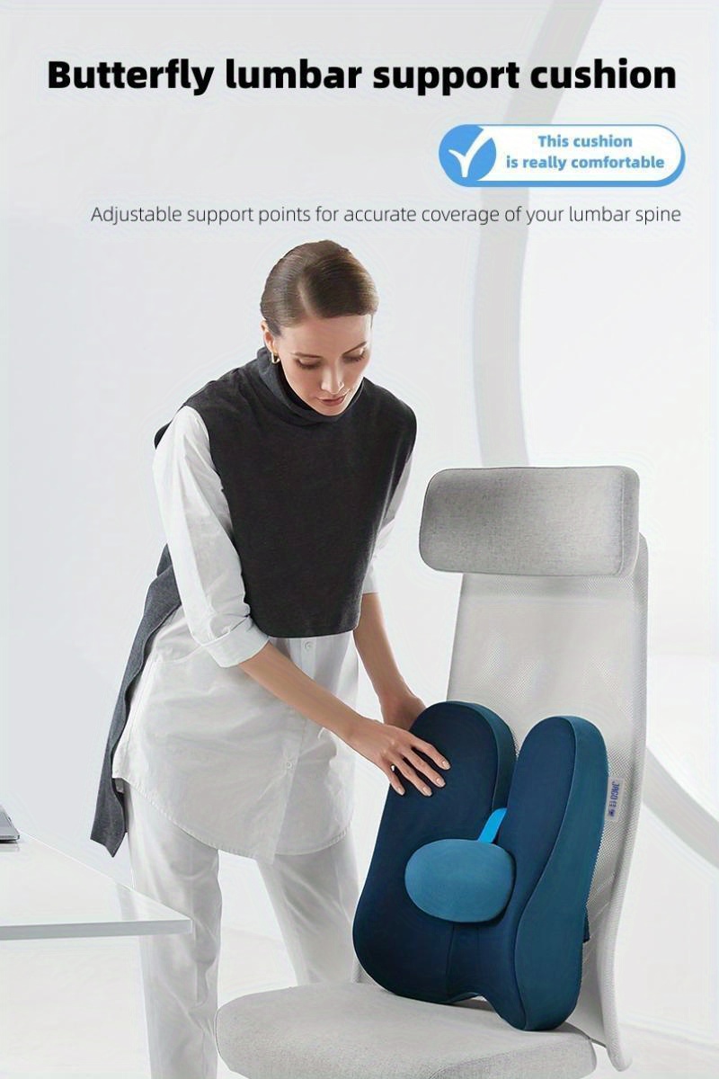 Mini Supportive Chair Cushion Lumbar Pillow Design for Lower Back