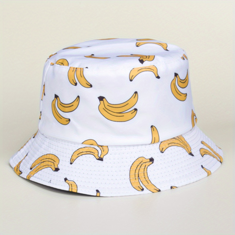 1pc Cartoon Pattern Print Bucket Hat For Men And Women Hip Hop