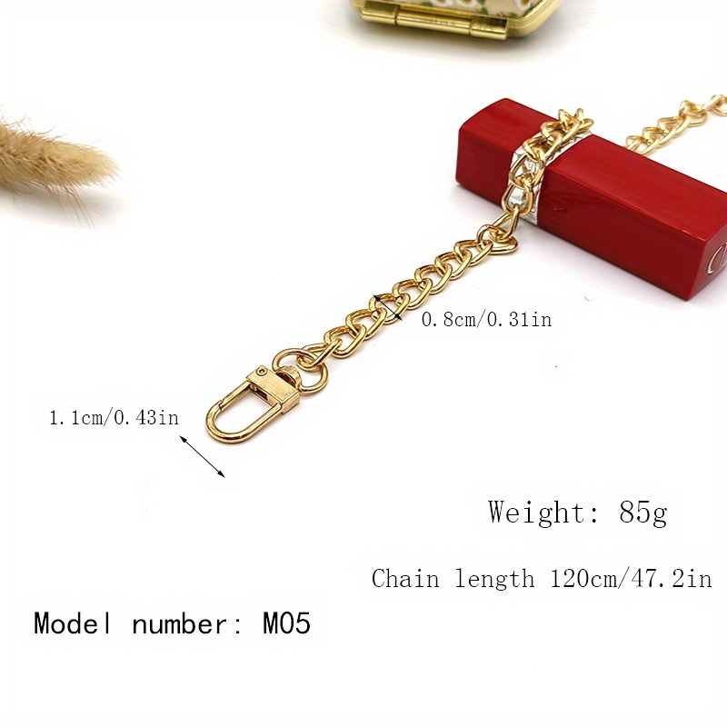 Metal Chain Bag Strap Replaceable Detachable Shoulder Bag Strap