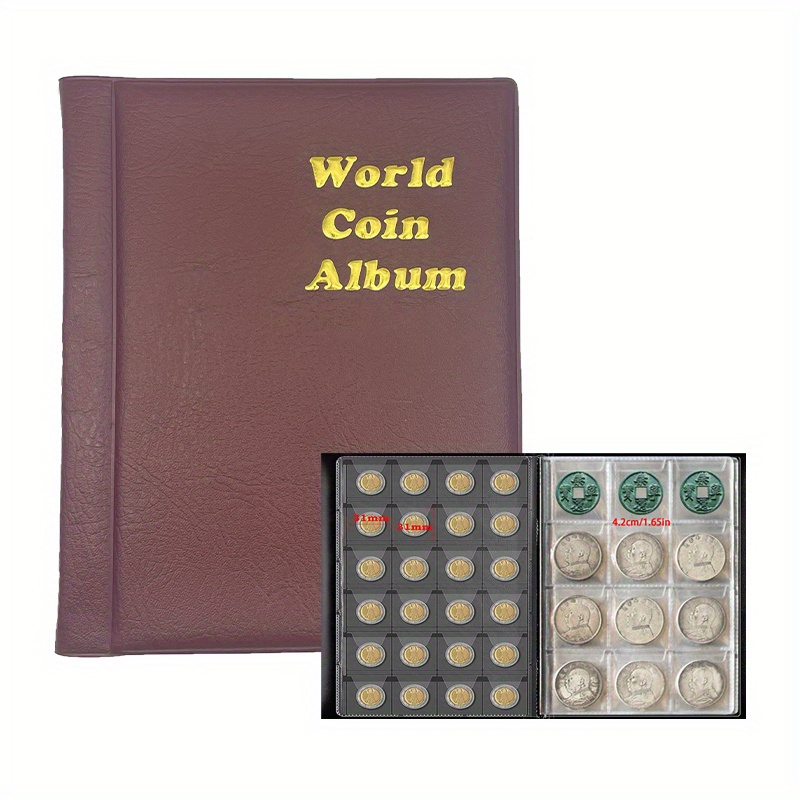 Coin Stamp Collection Book Badge Sticker Protective Cover - Temu