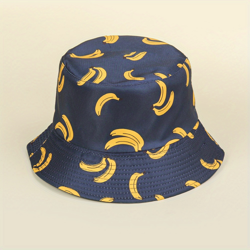 1pc Cartoon Pattern Print Bucket Hat For Men And Women Hip Hop