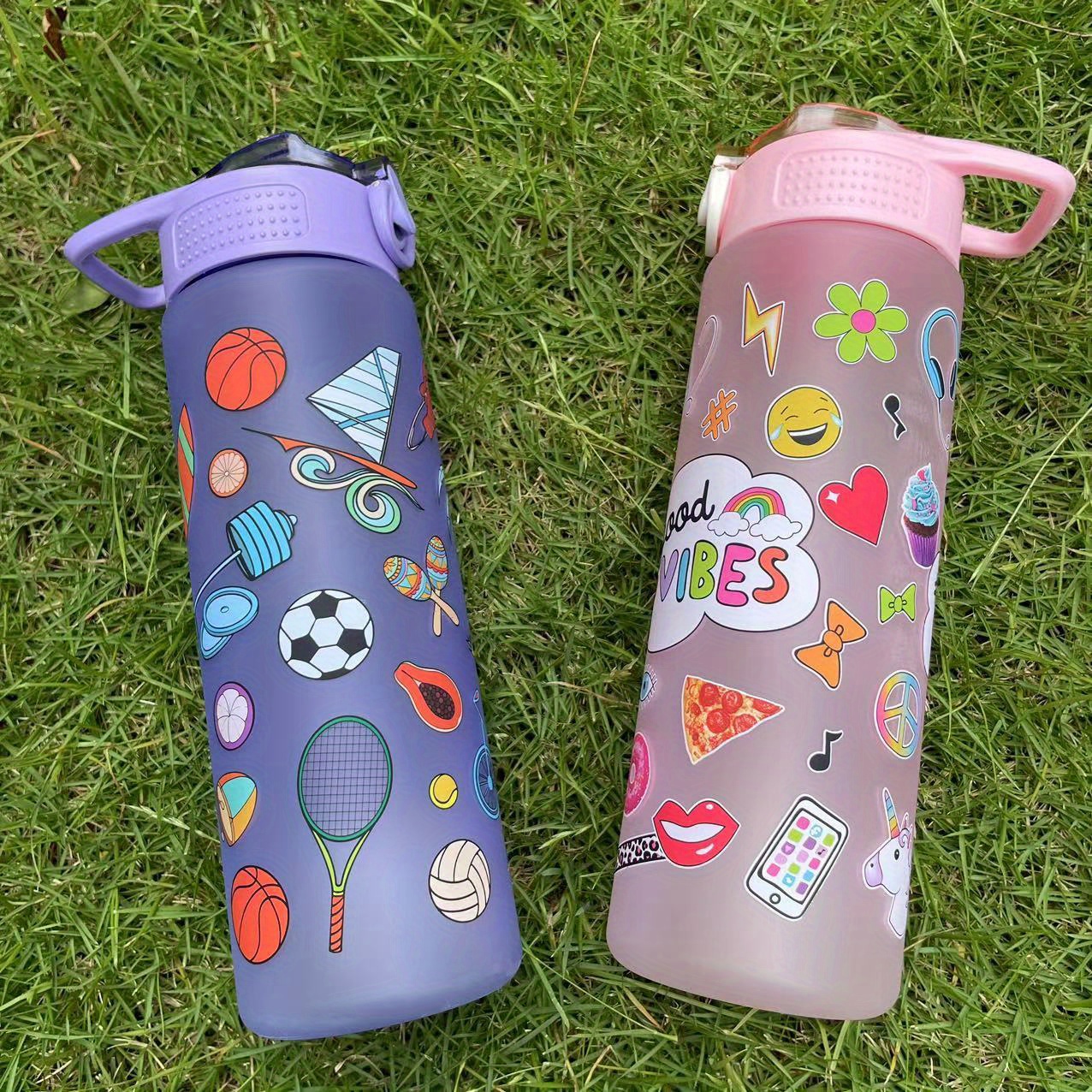 Sports Water Bottle, Cartoon Water Cups, Portable Water Bottles, Cute For  Camping, Hiking, Fitness, Summer Drinkware, Travel Accessories, Birthday  Gifts, Back To School Supplies - Temu