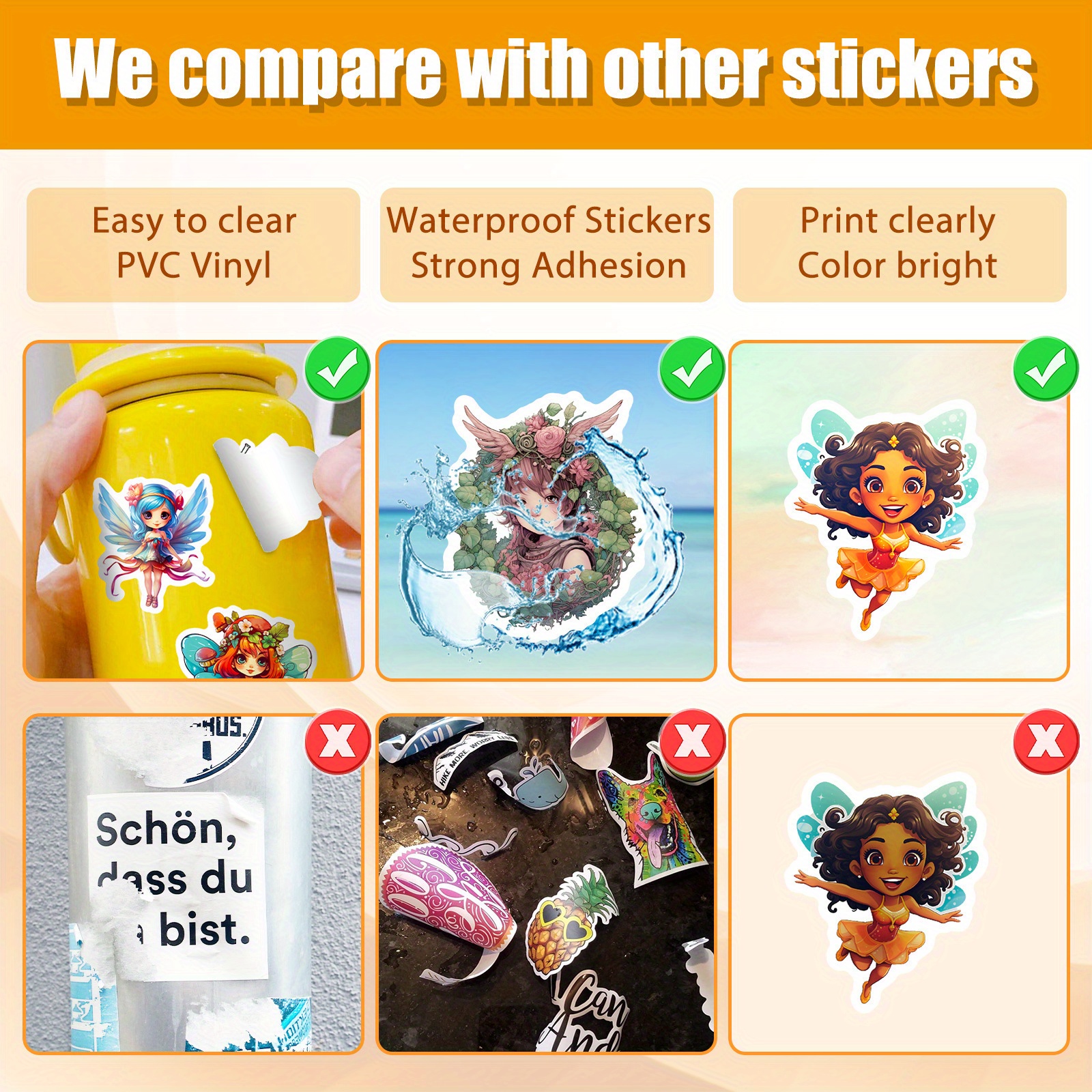 Wildflower Fairy Elf Stickers New Creative Angel Wings - Temu