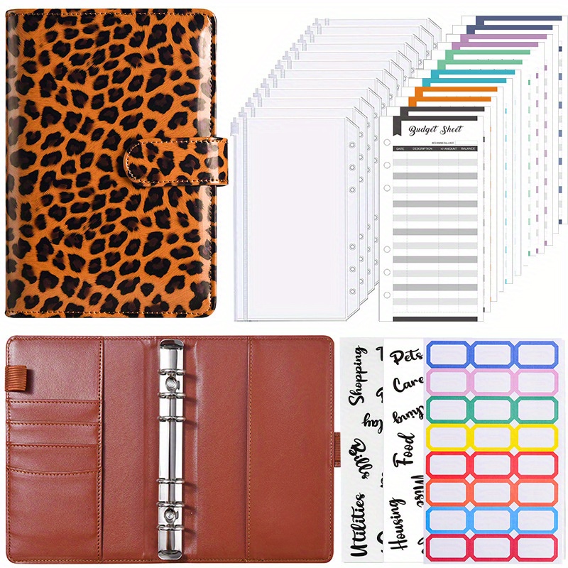 WHOLESALE A7 PU Leather Notebook Binders Budget Planner Organizer Cash  Envelopes