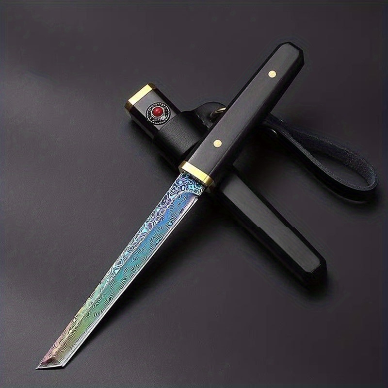 Tempest Damascus Blade – Mini Katana