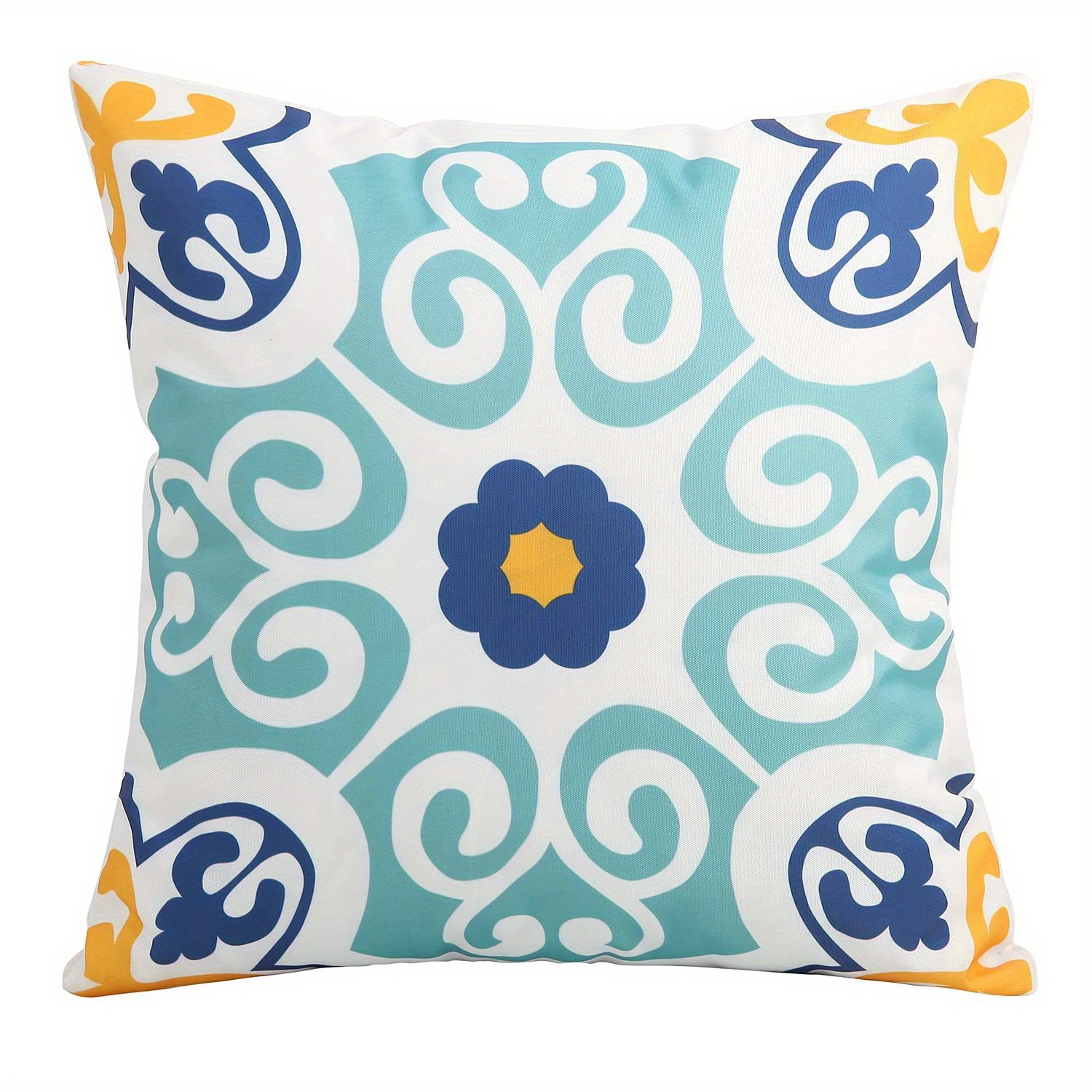 Boho Farmhouse Floral Printed Outdoor Pillow Covers For Patio, Garden, And  Home Decor - - Includes Pillow Insert - Temu