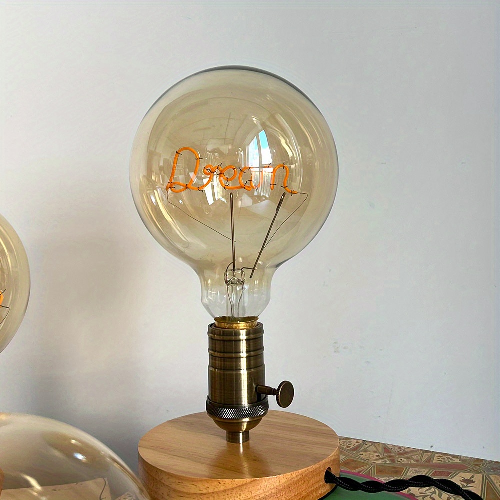 1pc Lampe De Table Ampoule Ampoule Alphabet Ampoule - Temu Belgium