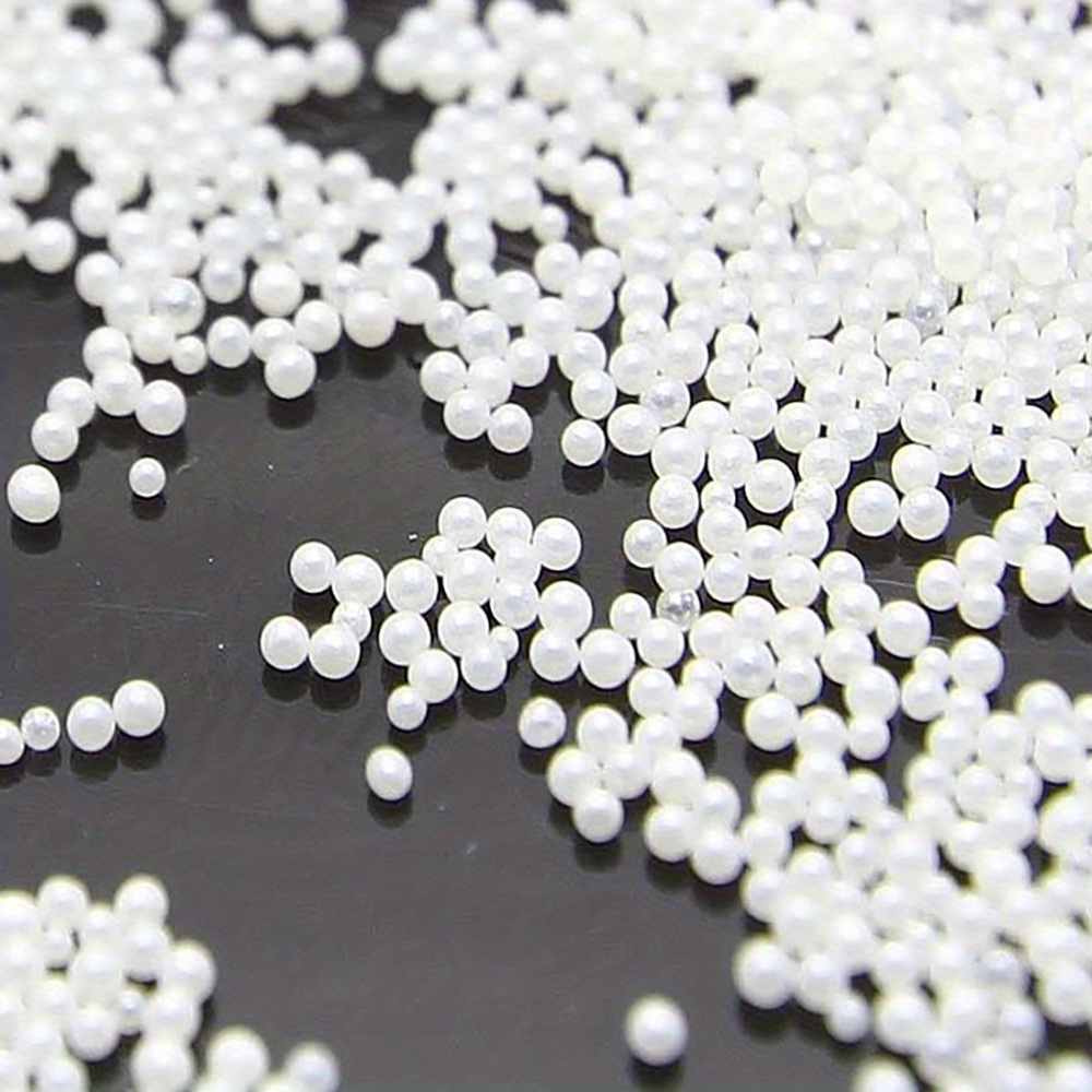 Transparent DIY 3D Nail Art Decoration Mini Glass Beads, Tiny Caviar Nail  Beads, 0.60.8mm 
