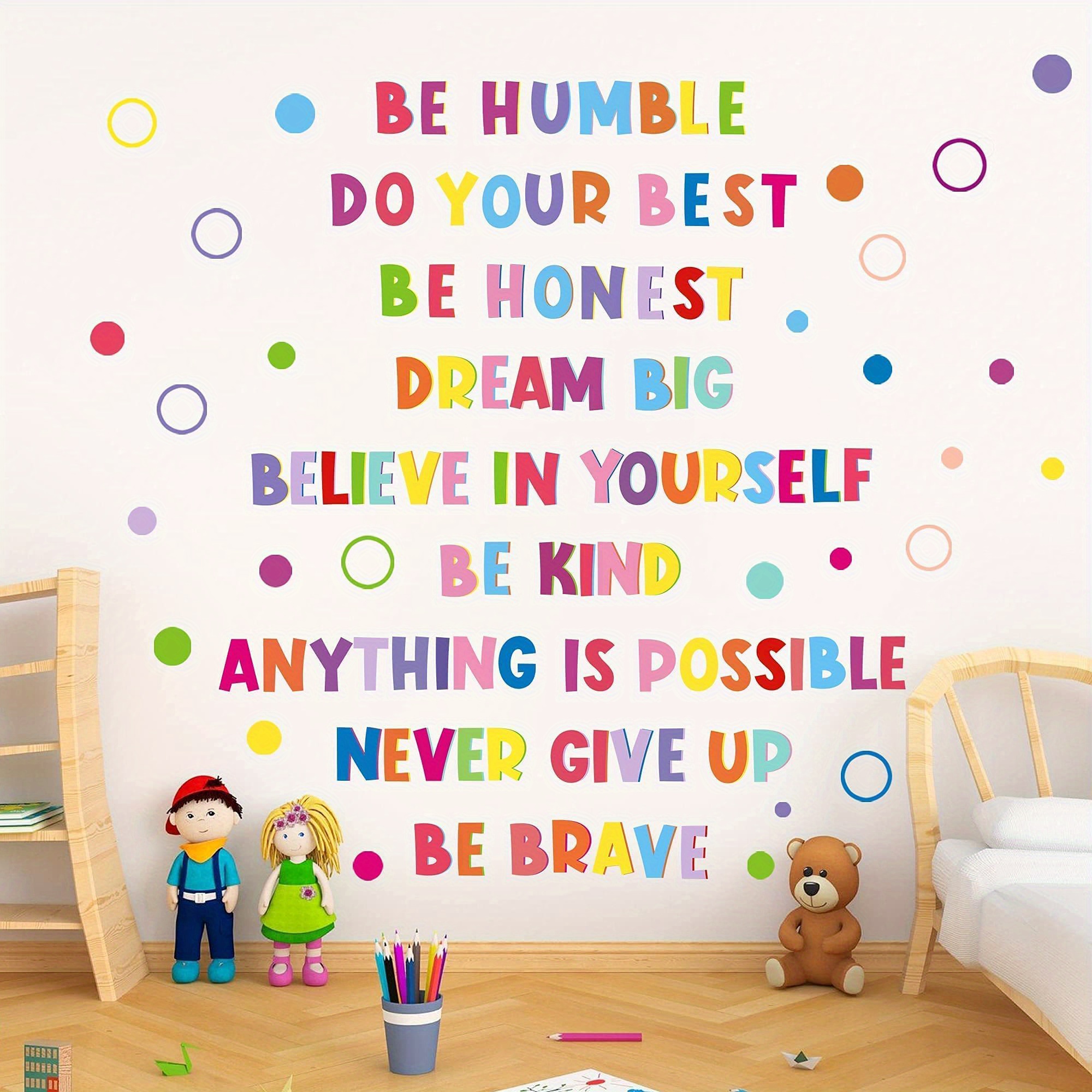 Positive Stickers Colorful Inspirational Quotes Wall Decals Classroom ...