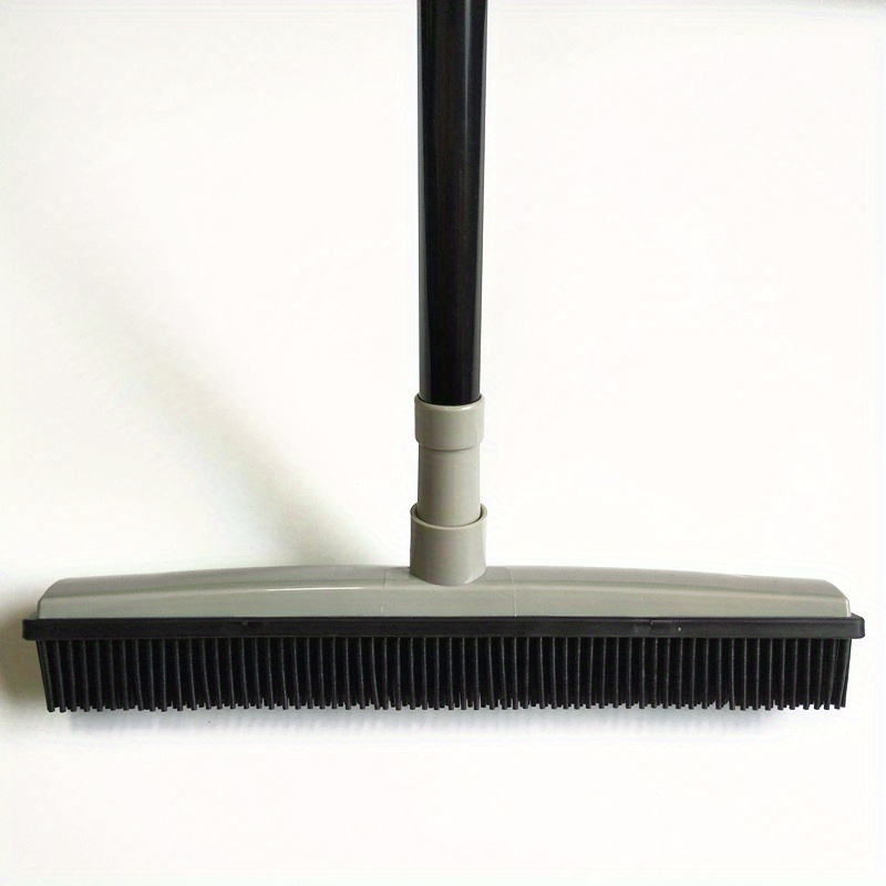 Heavy Duty Rubber Broom Carpet Rake Pet Hair Remover with