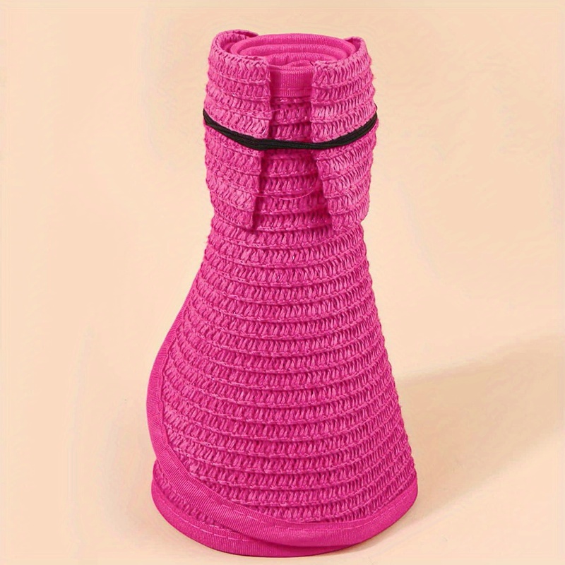 Straw Visor Hat for Women Sun Beach Casual Hat