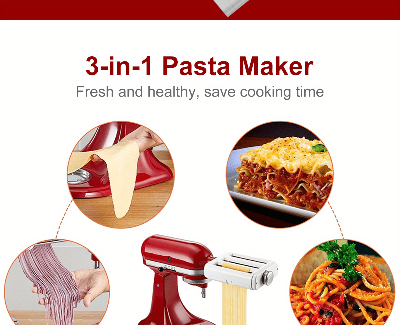 1 Pasta Attachment For Kitchenaid Mixer - Temu Slovenia