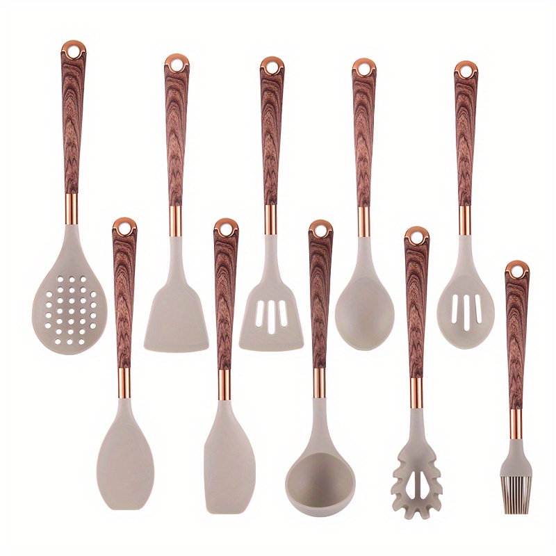 Non stick Wooden Kitchen Utensil Set Safe And Easy To Clean - Temu