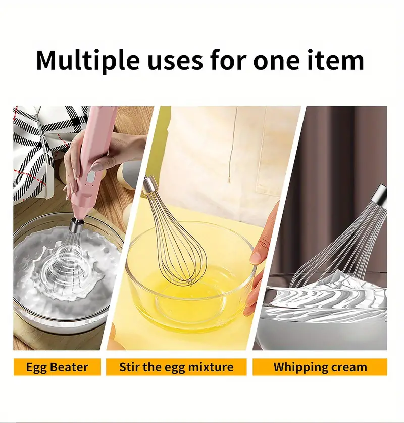 1pc egg beater cake cream baking automatic blender handheld coffee bubbler cow grandma bubbler household wireless electric milk frother details 1