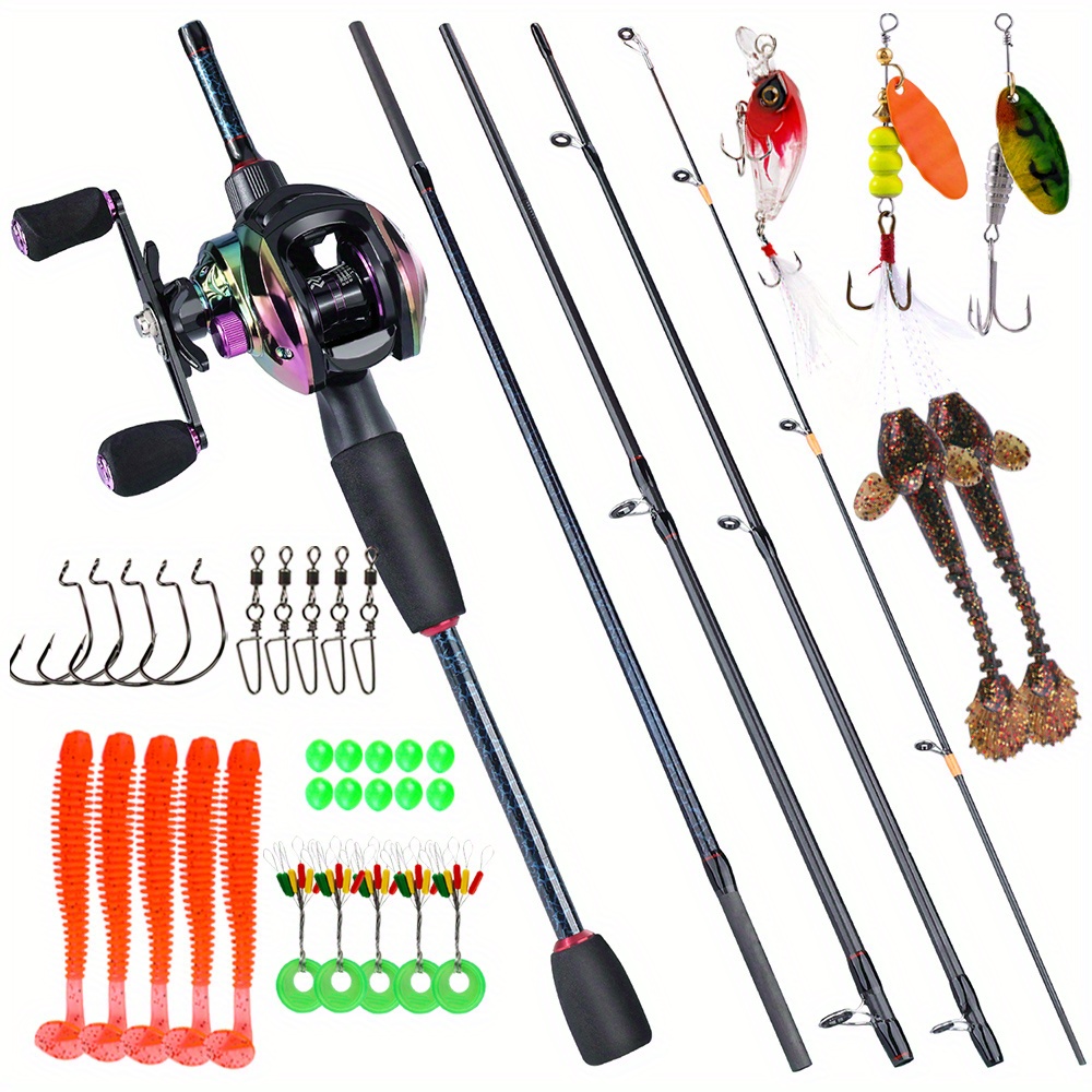 Sougayilang 5 Sections Fishing Rod Reel Combos 1.8m 5.9ft - Temu Canada