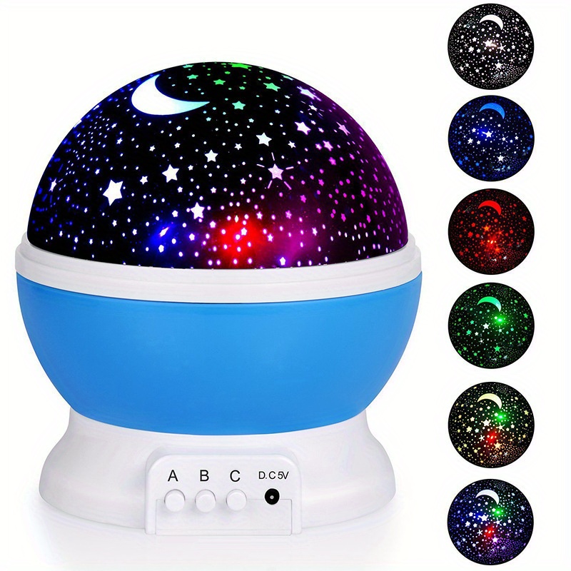 Proyector de estrellas para niños, proyector de luz de bebé con  temporizador de rotación de 360°, luces nocturnas para dormitorio,  proyector de luz