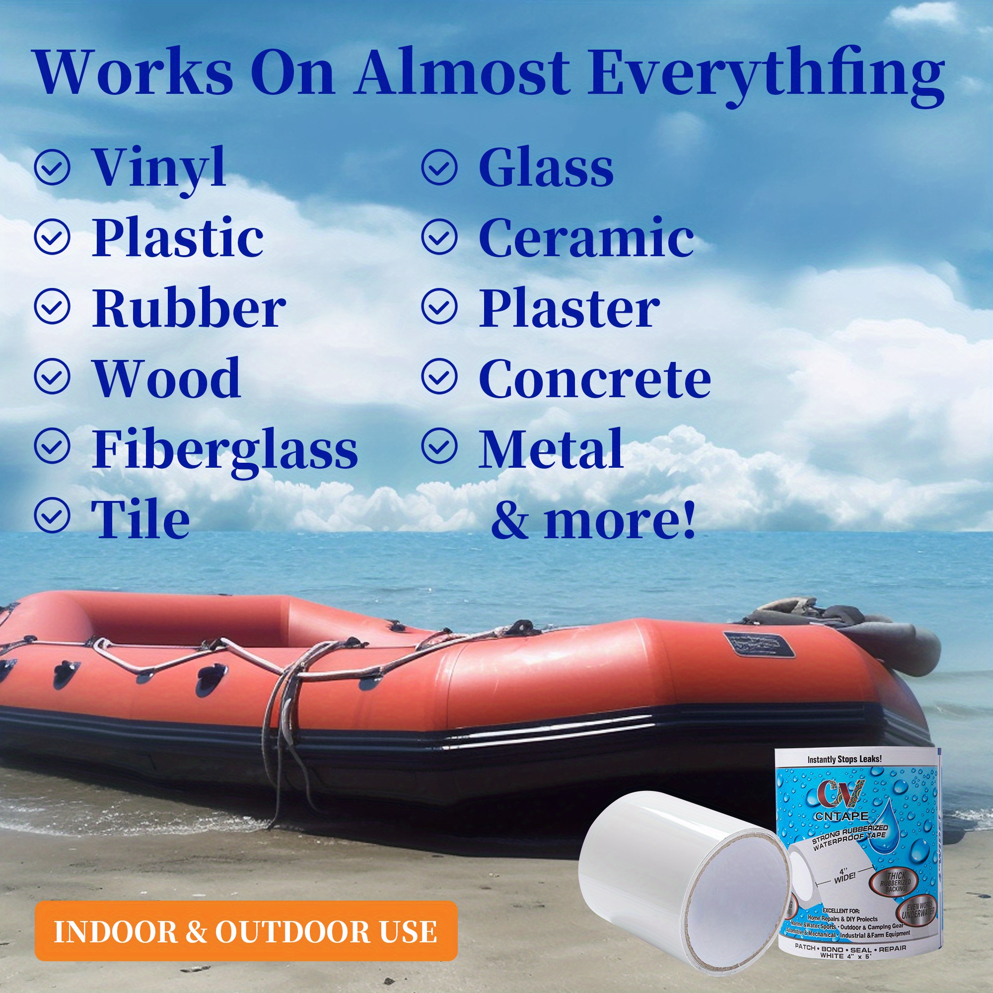 Super Waterproof Tape Leak proof Heavy Waterproof Tape Seals Temu