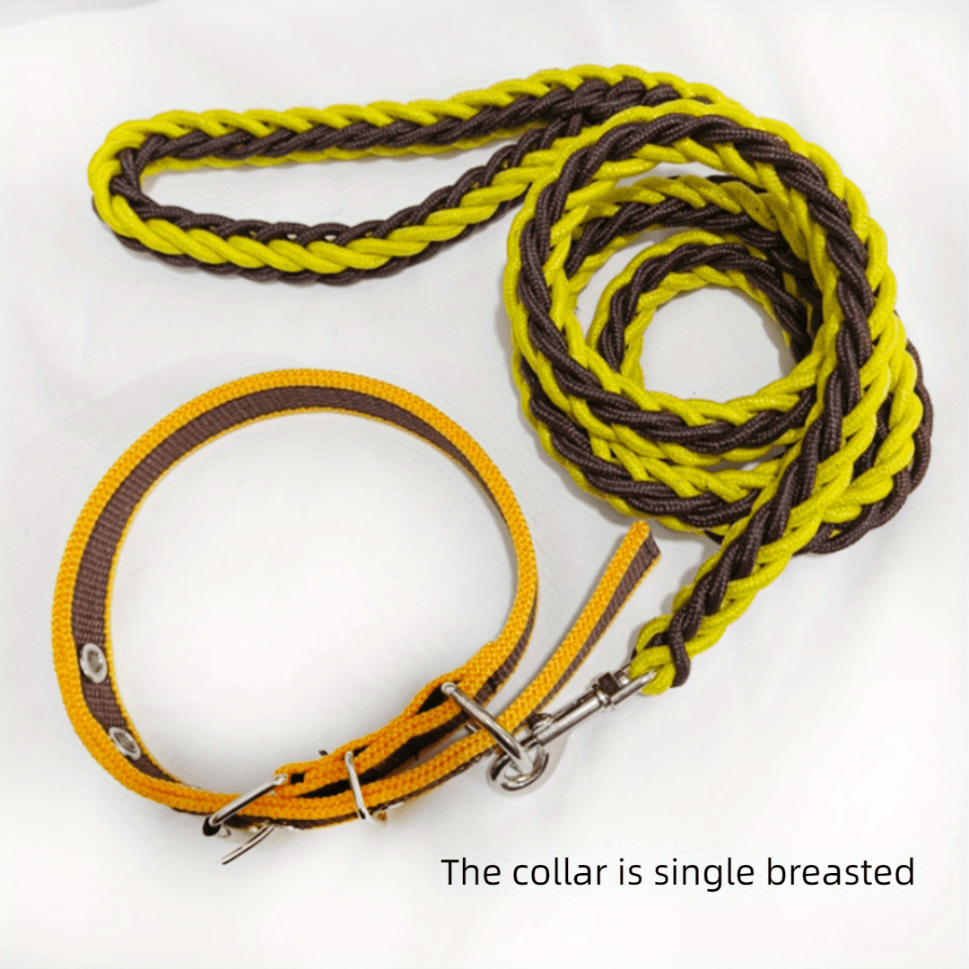 Braided rope hotsell dog collar