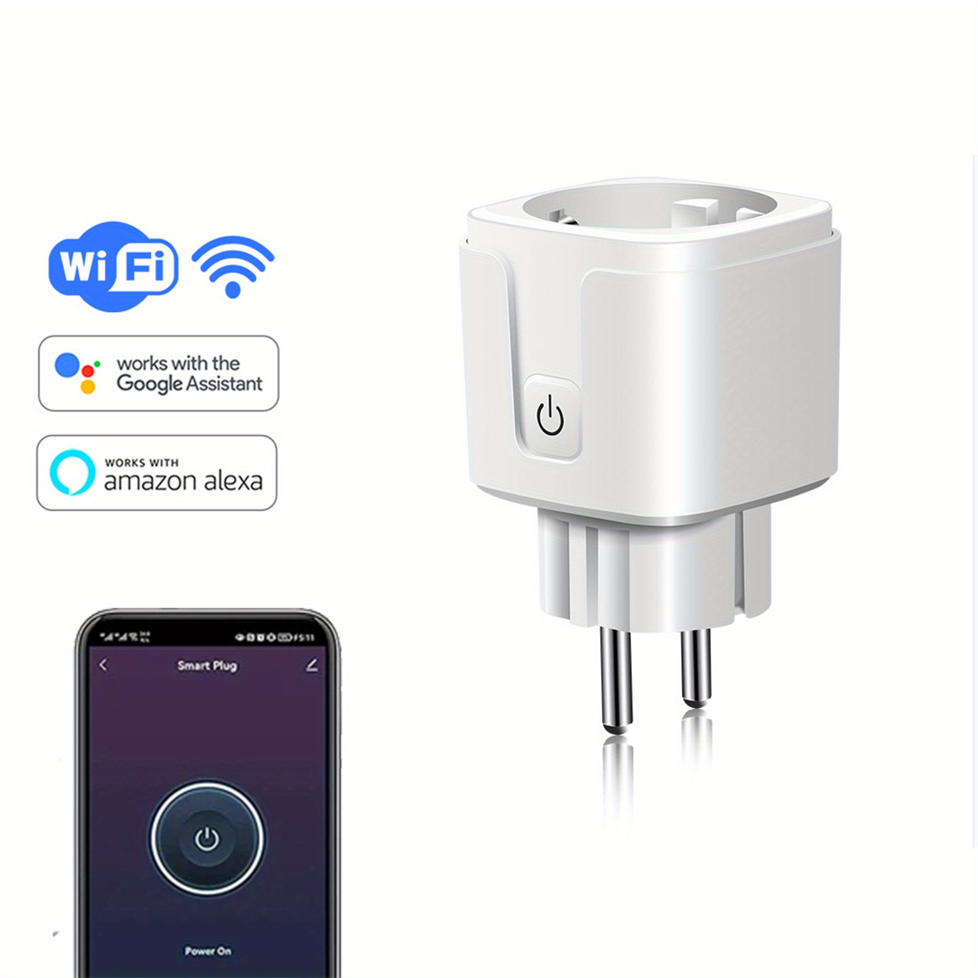 2x Wireless WiFi Smart Plug Sockets Power Socket For  Alexa