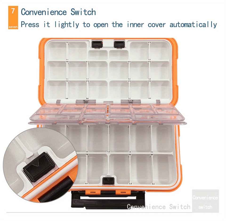 Large Capacity Waterproof Fishing Tackle Box With Hook Portable Storage And Lure  Bait Carp Fishing Gear From Shu09, $11.44