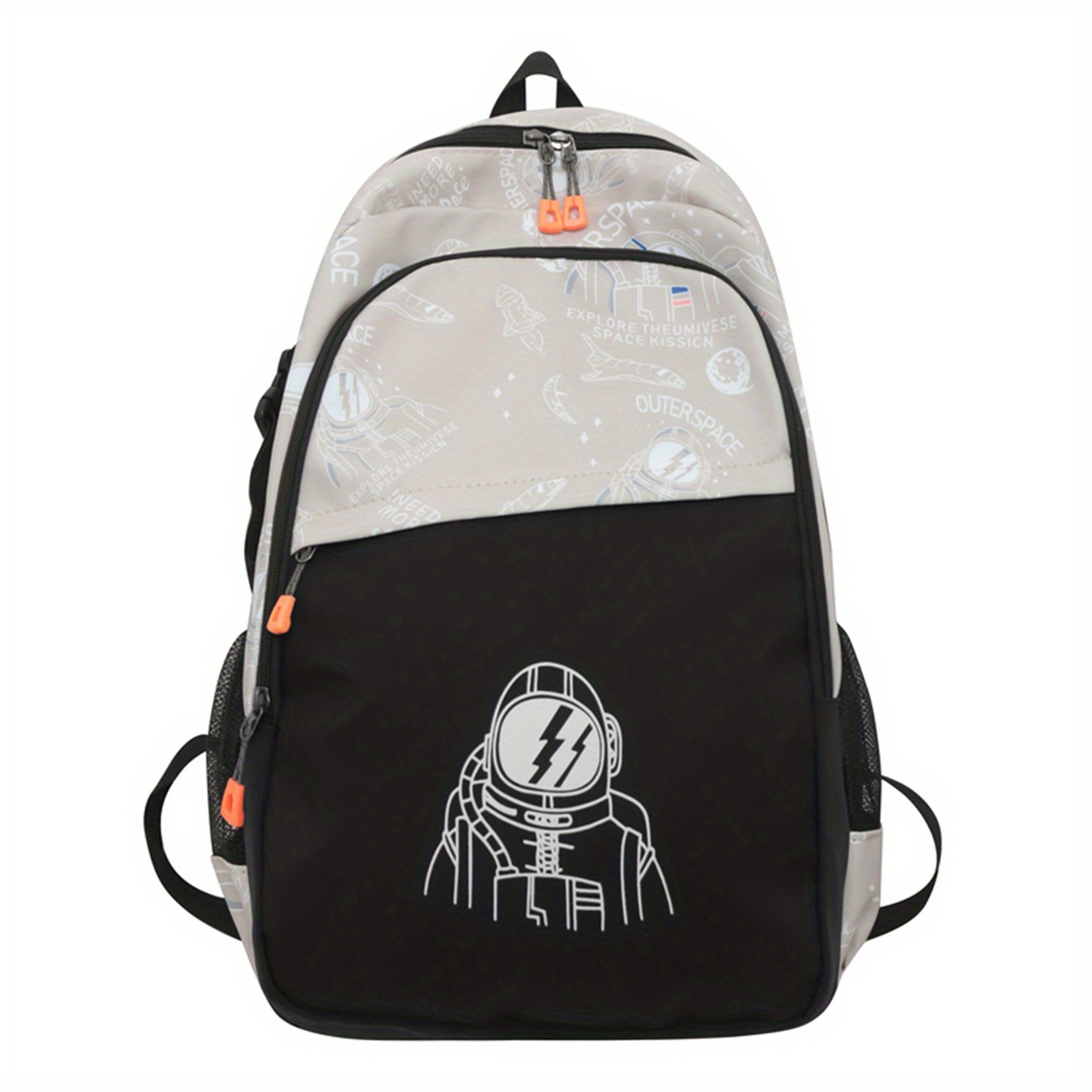 Graffiti Spaceman School Bag Large Capacity Backpack