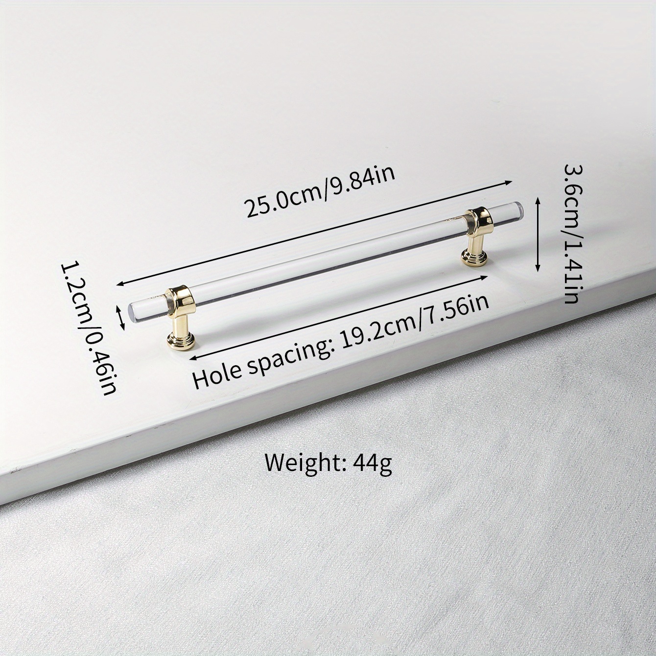 1 Set Of Modern Minimalist Acrylic Handles - Perfect For Wardrobe Doors, Drawers, Cabinets, And Shoe Cabinets!