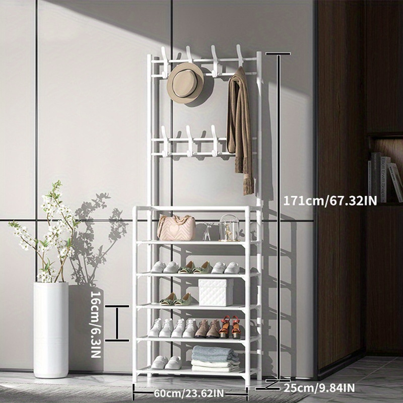 5 tier Shoe Rack For Closet And Entryway Organize Shoes Hats - Temu
