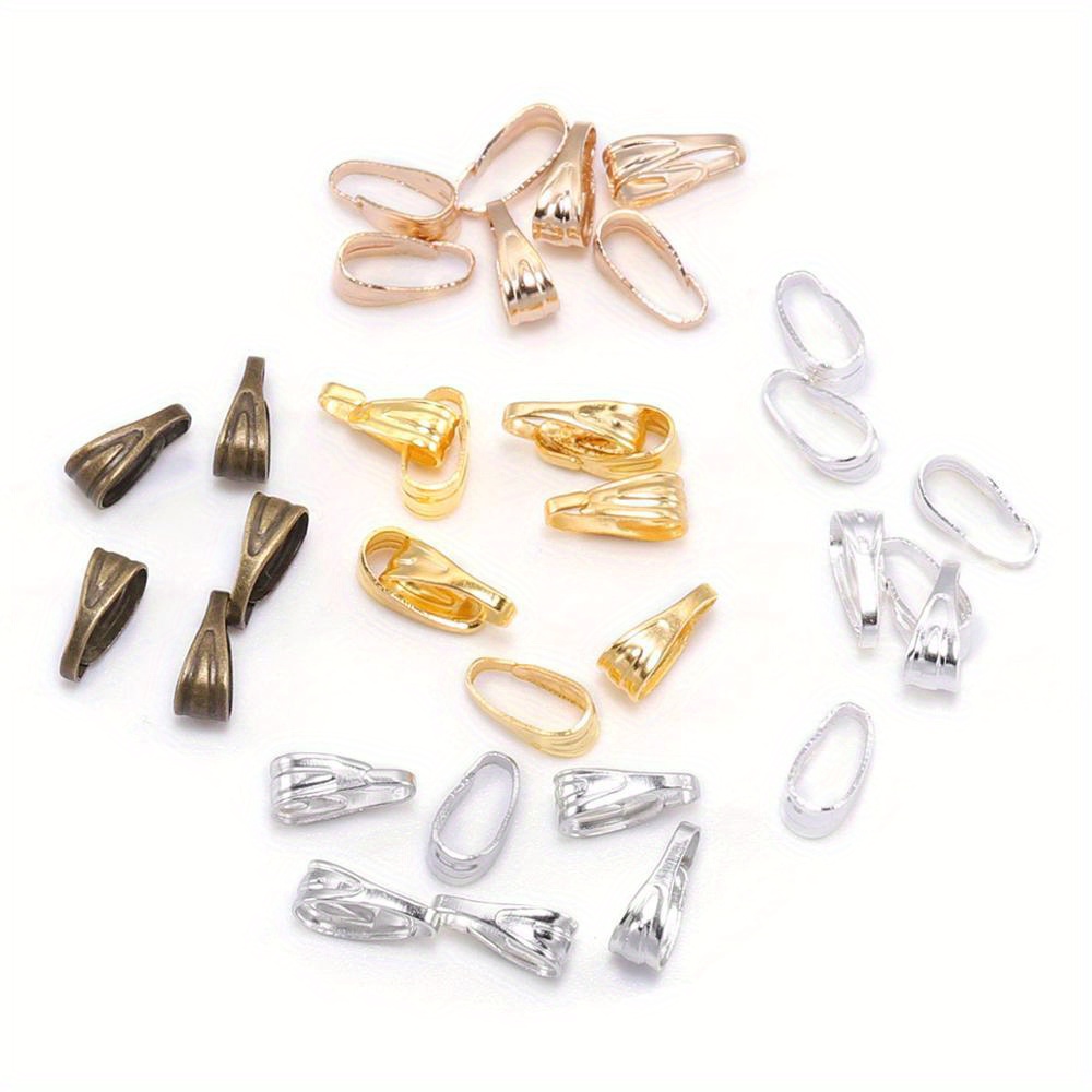 Pack Of 100pcs Of 7-8 Mm Clasps And Connectors For Jewelry Crafting And Necklace Accessories.