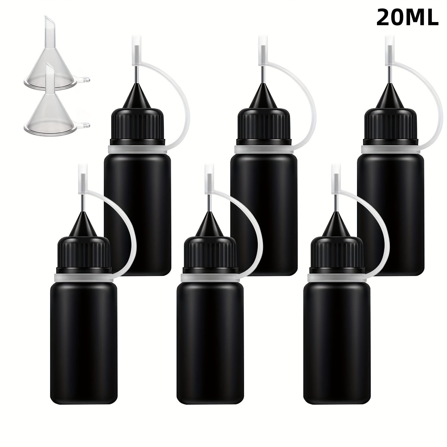 20 Pcs Dispensing Bottle Plastic Small Glue Bottles Needle Tip Squeeze