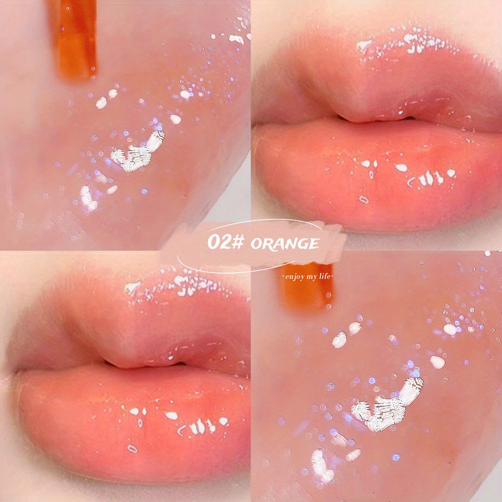 6 Colors Lip Plumping Lip Gloss Dewy Finish & Shimmer
