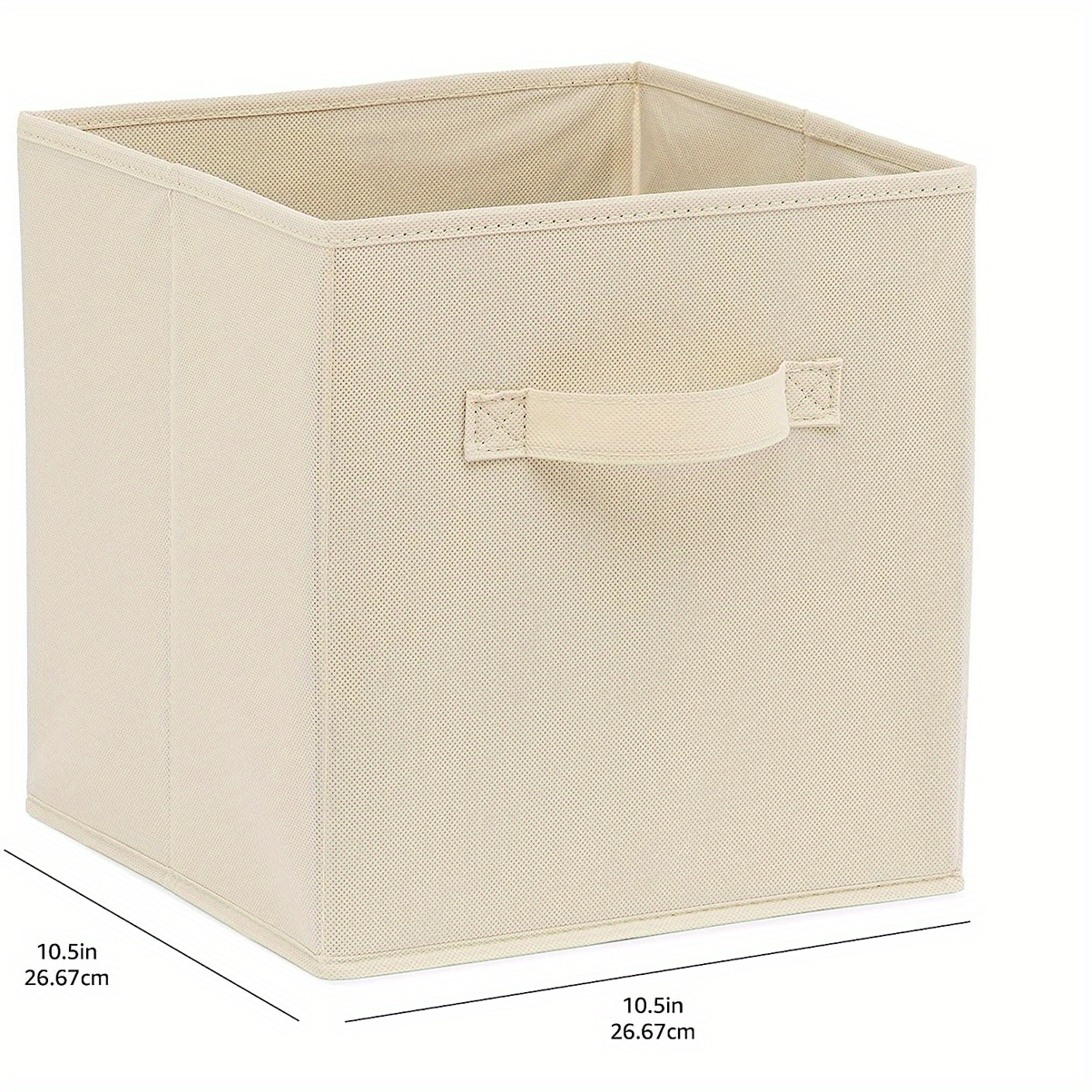 Collapsible Storage Bins with Lids Fabric Decorative Storage Boxes Cubes Organizer  Containers Baskets 