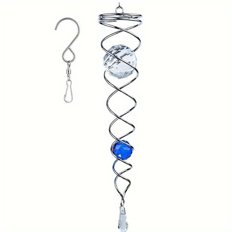 Gazing Ball Spiral Tail Wind Spinner Stabilizer Decorative Temu
