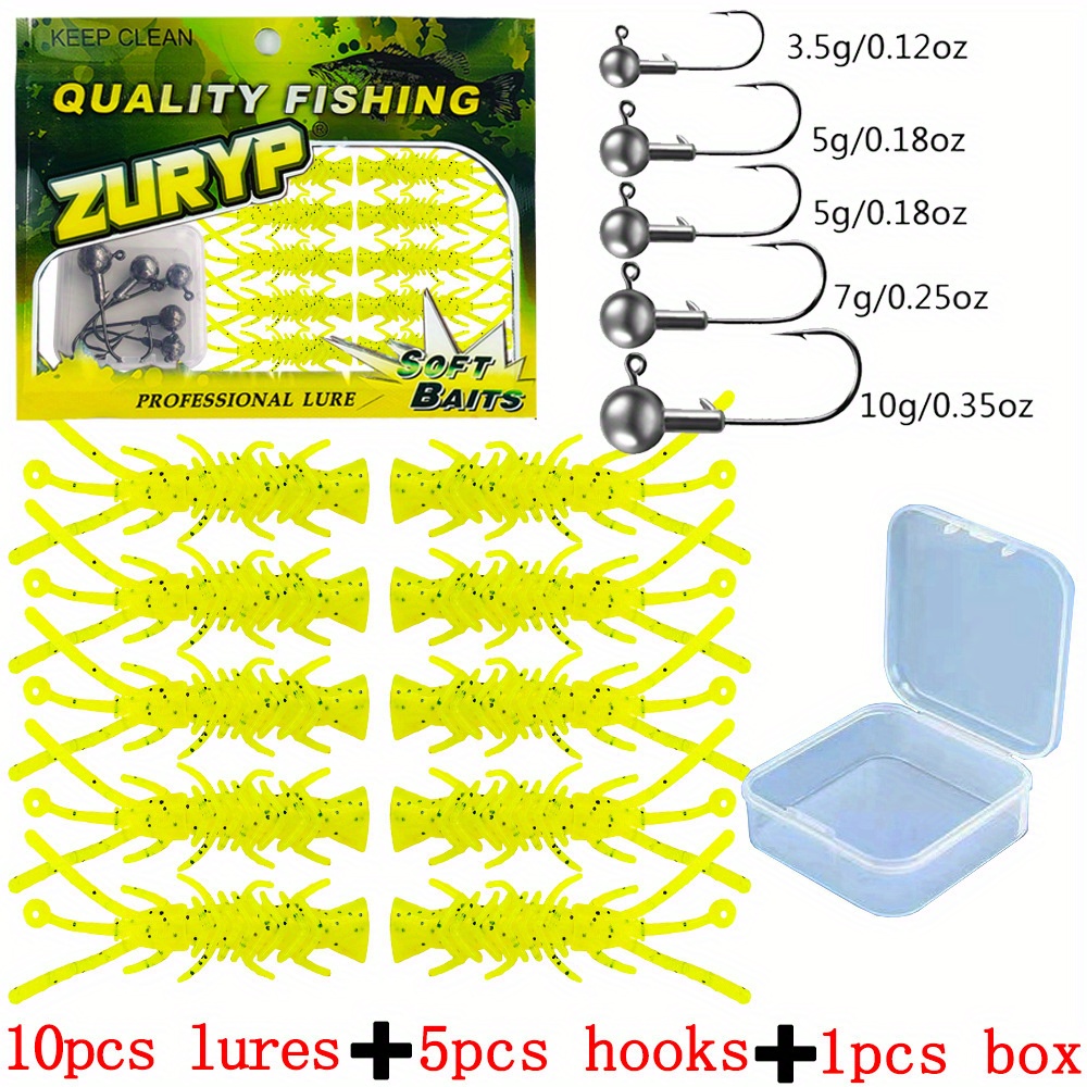 Soft Cicada Larva Baits: Perfect Bass Fishing Storage Box - Temu